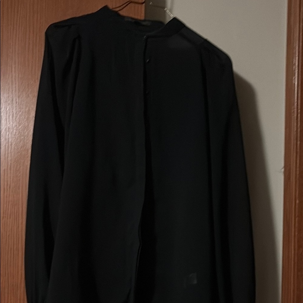 Black Lightweight Shirt Jacket Minimalist Design
